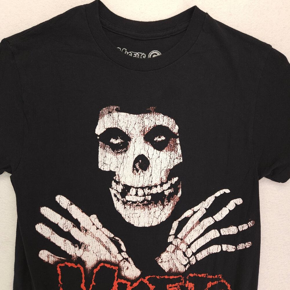 Misfits Band Short Sleeve Crew Neck Graphic T-Shirt Mens Size Small S Black